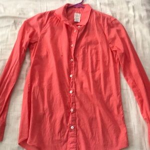 J. Crew Women’s Coral Button Down Dress Shirt